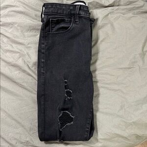 Black Distressed Jeans